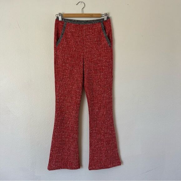 Walter Baker KORA KNIT SWEATPANTS IN STARLIGHT KNIT RED - Picture 2 of 9